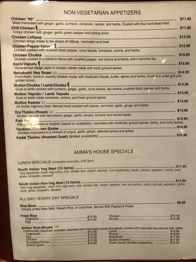 Amma’s South Indian Cuisine