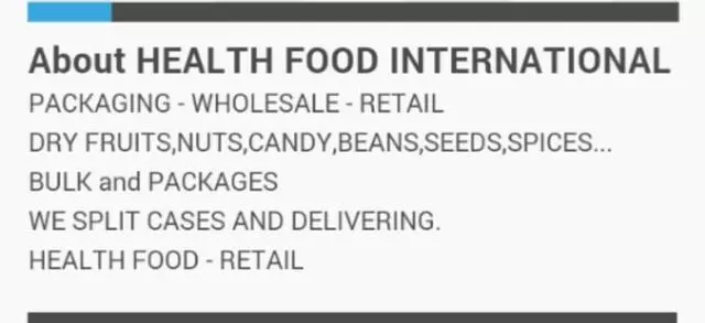 Health Food International