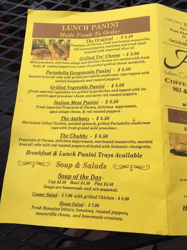 Anthony’s Italian Coffee House and Chocolate House