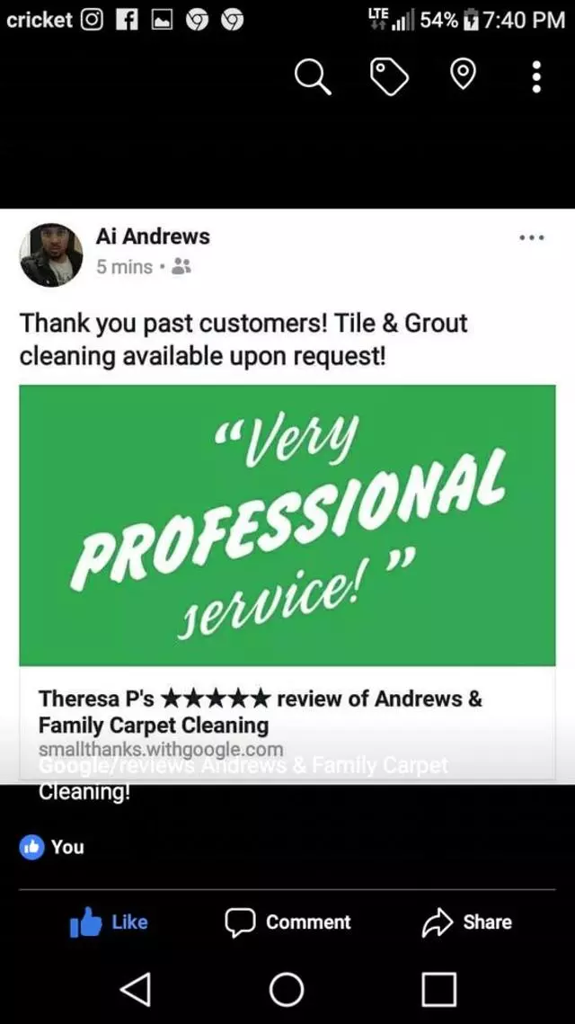 Andrews & Family Carpet Cleaning