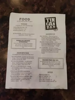 Tin Can Bar