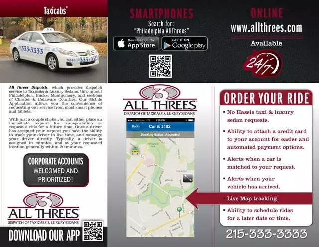 Allthree’s Luxury Sedan & Taxicab Service